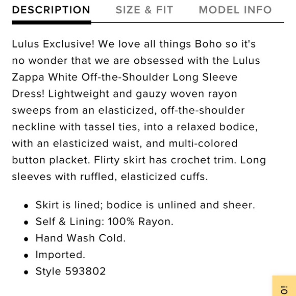 Lulu’s White Boho Off the Shoulder Dress - Picture 11 of 11